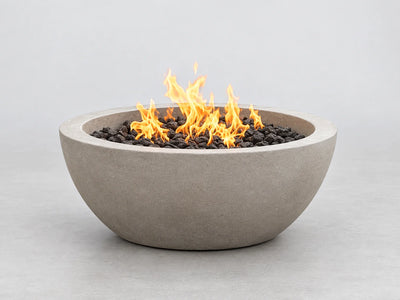 Concrete Propane Fire Pit Built for Outdoor Living, 42 Inch Round, 60,000 BTU Output, CSA Certified
