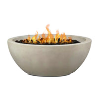Concrete Propane Fire Pit Built for Outdoor Living, 42 Inch Round, 60,000 BTU Output, CSA Certified
